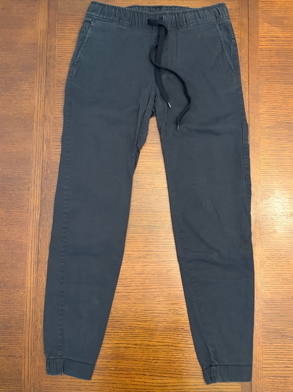 tentree Dark Black Women's Jogger Pants with Drawstring